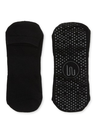 细节 –点击放大 - MOVEACTIVE - Classic Low Rise Grip Socks Set of 3 — Black