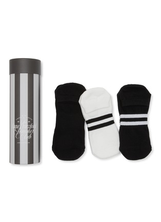 首图 –点击放大 - MOVEACTIVE - Classic Low Rise Grip Socks Set of 3 — Black