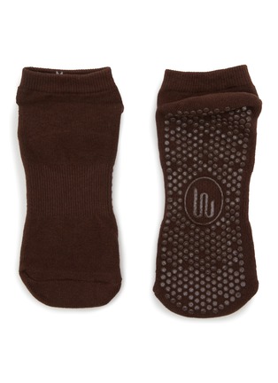 细节 –点击放大 - MOVEACTIVE - Classic Low Rise Grip Socks Set of 3 — Espresso