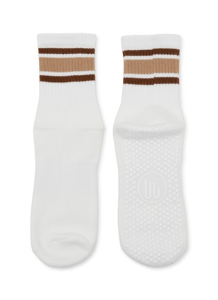 细节 –点击放大 - MOVEACTIVE - Crew Non-Slip Grip Socks Set of 3 — Espresso
