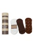 首图 –点击放大 - MOVEACTIVE - Crew Non-Slip Grip Socks Set of 3 — Espresso