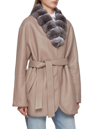 细节 - 点击放大 - FABIO GAVAZZI - 双面皮毛外套