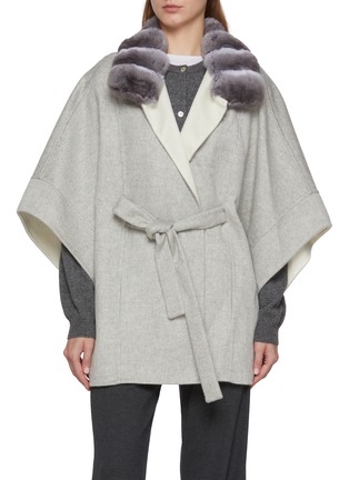 首图 - 点击放大 - FABIO GAVAZZI - Chinchilla Fur Cashmere Cape