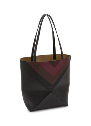细节 - 点击放大 - LOEWE - X JOSEF ALBERS 中号 PUZZLE FOLD 皮革托特包