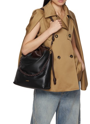 正面 -点击放大 - LOEWE - Flamenco Bicolour Leather Purse Tote Bag