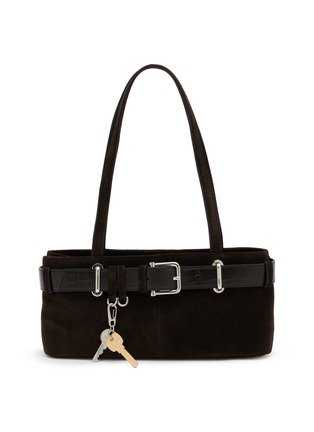 首图 - 点击放大 - OSOI - Mini Shoulder Brocle Suede Bag