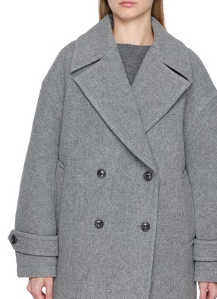 - BOINIGAN - Double Breasted Cropped Wool Cashmere Blend Overcoat