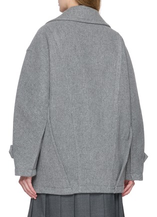 背面 - 点击放大 - BOINIGAN - Double Breasted Cropped Wool Cashmere Blend Overcoat