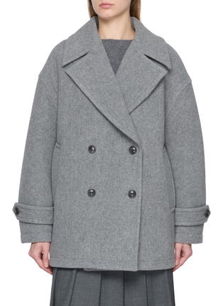 首图 - 点击放大 - BOINIGAN - Double Breasted Cropped Wool Cashmere Blend Overcoat