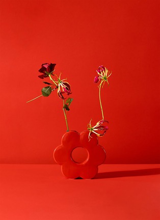 细节 –点击放大 - DOIY - Daisy Dreams Vase — Red