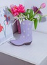 细节 –点击放大 - DOIY - Rodeo Cowboy Boot Vase — Lilac