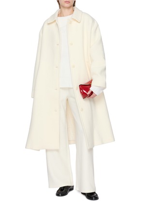 模特儿示范图 - 点击放大 - BOINIGAN - Single Breasted Wool Cashmere Blend Overcoat