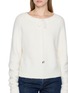  - BOINIGAN - Long Sleeve Drawstring Round Neck Knit Sweater