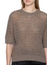  - BOINIGAN - Short Sleeve Wool Cashmere Knit Top