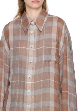  - BOINIGAN - Chequered Wool Ramie Knit Shirt