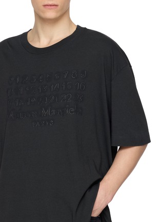 - MAISON MARGIELA - Stitched Numbers Cotton T-Shirt