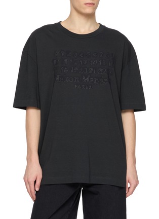 首图 - 点击放大 - MAISON MARGIELA - Stitched Numbers Cotton T-Shirt
