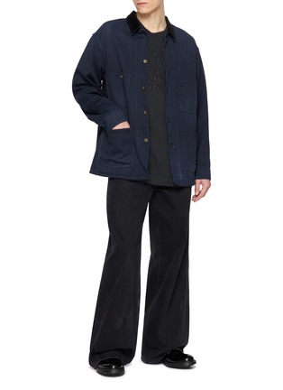 模特儿示范图 - 点击放大 - MAISON MARGIELA - Stitched Numbers Cotton T-Shirt