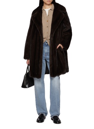 模特儿示范图 - 点击放大 - YVES SALOMON - Mink Fur Manteau Coat