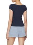 背面 - 点击放大 - SUNDAYFRUITMARKET - Cap Sleeve Lace Cotton T-Shirt