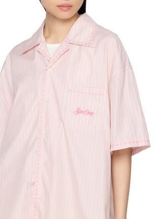  - SUNDAYFRUITMARKET - Striped Boxy Shirt