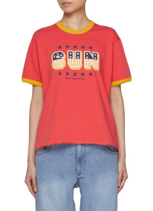 首图 - 点击放大 - SUNDAYFRUITMARKET - Sun Star Cotton T-Shirt