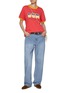 模特儿示范图 - 点击放大 - SUNDAYFRUITMARKET - Sun Star Cotton T-Shirt