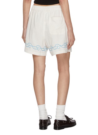 背面 - 点击放大 - SUNDAYFRUITMARKET - Sun Beach Embroidered Cotton Shorts