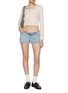 模特儿示范图 - 点击放大 - SUNDAYFRUITMARKET - Beach Light Washed Cotton Denim Shorts
