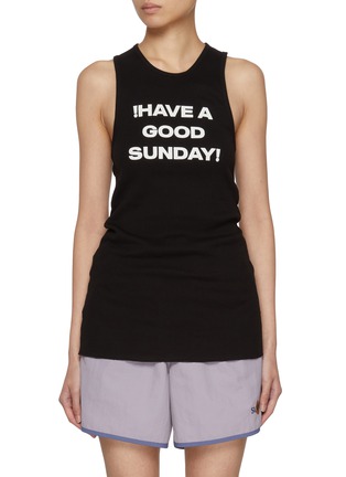 首图 - 点击放大 - SUNDAYFRUITMARKET - Good Sunday Cotton Ribbed Tank Top