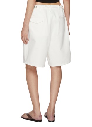 背面 - 点击放大 - SUNDAYFRUITMARKET - Sun Pleated Cotton Bermuda Shorts