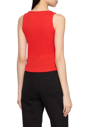 背面 - 点击放大 - SUNDAYFRUITMARKET - Love Sun Day Embellished Cotton Tank Top