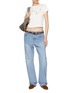 模特儿示范图 - 点击放大 - SUNDAYFRUITMARKET - Sunday Light Washed Cotton Flare Jeans