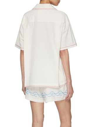 背面 - 点击放大 - SUNDAYFRUITMARKET - Sun Beach Embroidered Cotton Shirt