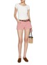 模特儿示范图 - 点击放大 - SUNDAYFRUITMARKET - Thin Striped Cotton Shorts