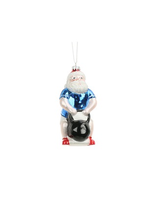 首图 –点击放大 - UNIQUE TREASURES - Santa Raised Kettle Bell Glass Ornament