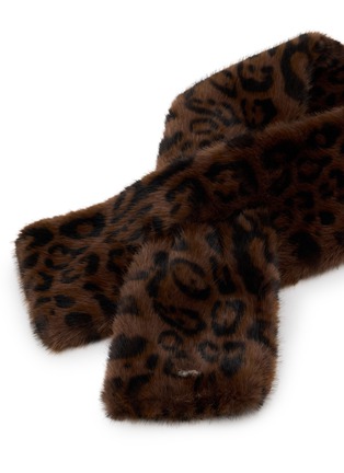 细节 –点击放大 - FJOLLA - Leopard Fur Scarf