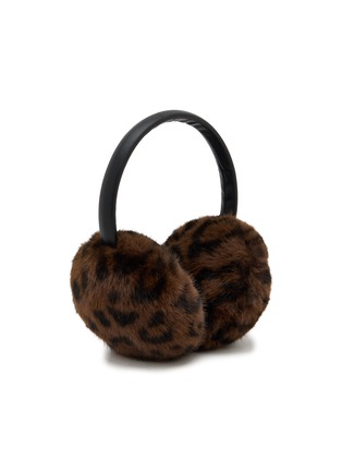 细节 –点击放大 - FJOLLA - Leopard Print Fur Earmuffs
