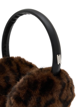 细节 –点击放大 - FJOLLA - Leopard Print Fur Earmuffs