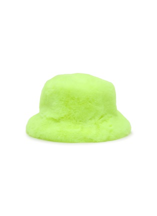 首图 –点击放大 - FJOLLA - Faux Fur Bucket Hat — Safety Yellow