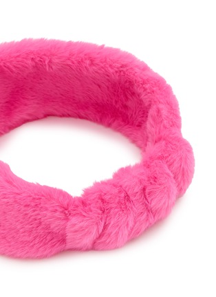 细节 –点击放大 - FJOLLA - Faux Fur Headband — Pink Glow