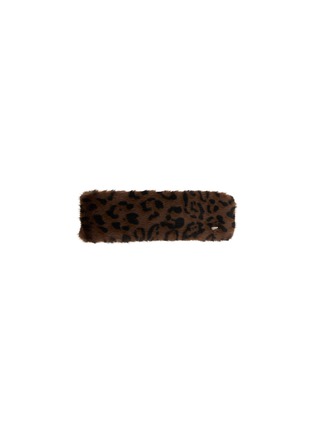 首图 –点击放大 - FJOLLA - Faux Fur Headband — Dark Leopard