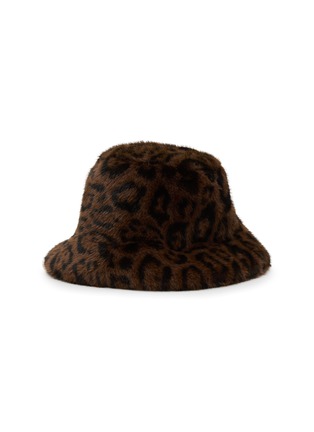 首图 –点击放大 - FJOLLA - Faux Fur Bucket Hat — Dark Leopard