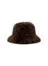  - FJOLLA - Faux Fur Bucket Hat — Dark Leopard