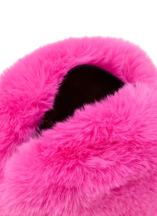 细节 –点击放大 - FJOLLA - 拉链化妆包 — 荧光粉色