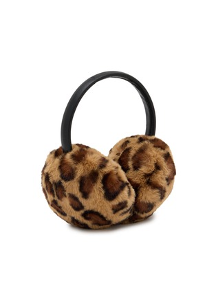 细节 –点击放大 - FJOLLA - Leopard Print Fur Earmuffs