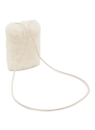 细节 –点击放大 - FJOLLA - Shearling Crossbody Bag