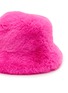细节 –点击放大 - FJOLLA - Faux Fur Bucket Hat — Pink Glow