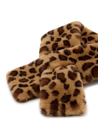 细节 –点击放大 - FJOLLA - Leopard Fur Scarf