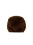 首图 –点击放大 - FJOLLA - Small Faux Fur Zippered Toiletry Pouch — Dark Brown